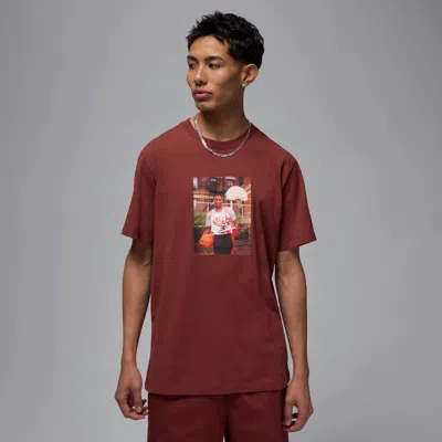 Jordan Men's  Brand Photo T-shirt In Brown