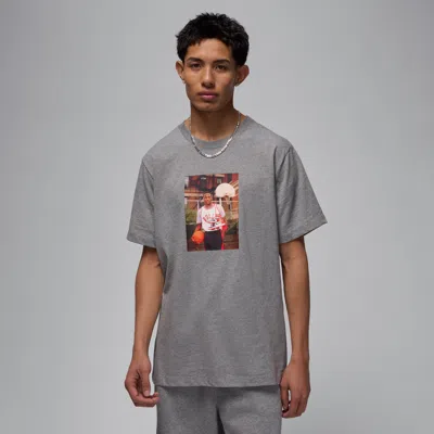 Jordan Men's  Brand Photo T-shirt In Grey