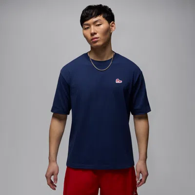 Jordan Men's  Brand Sneaker Patch T-shirt In Blue
