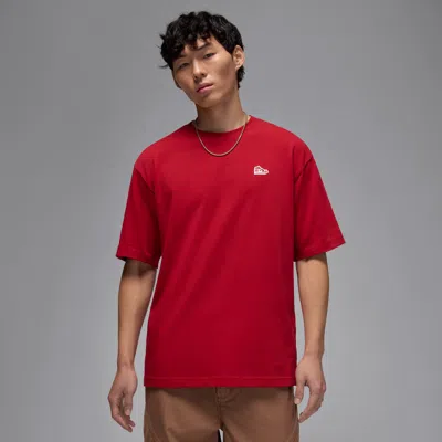 Jordan Men's  Brand Sneaker Patch T-shirt In Red