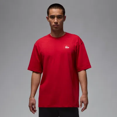 Jordan Men's  Brand Sneaker Patch T-shirt In Red