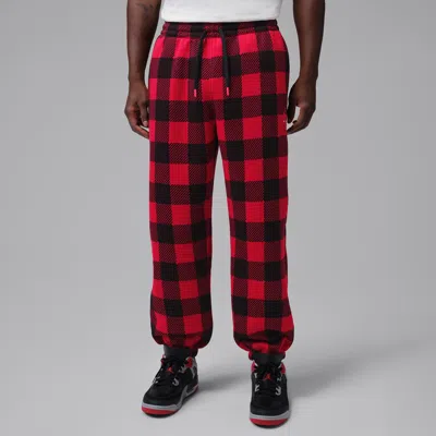 Jordan Men's  Brooklyn Brushed Fleece Cuffed Pants In Red