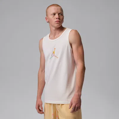 Jordan Men's  Brooklyn Festival Tank Top In White