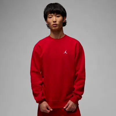 Jordan Men's  Brooklyn Fleece Crew-neck Sweatshirt In Red