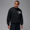 Jordan Men's  Brooklyn Fleece Crew-neck Sweatshirt In Black