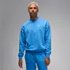 Jordan Men's  Brooklyn Fleece Crew-neck Sweatshirt In Blue