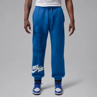 Jordan Men's  Brooklyn Fleece Cuffed Pants In Blue