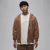 Jordan Men's  Brooklyn Fleece Full-zip Hoodie In Brown
