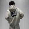 Jordan Men's  Brooklyn Fleece Graphic Pullover Hoodie In Gray