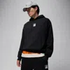 Jordan Graphic Print Brooklyn Fleece Hoodie In Black