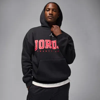 Jordan Men's  Brooklyn Fleece Oversized Pullover Hoodie In Black