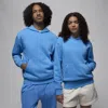 Jordan Men's  Brooklyn Fleece Pullover Hoodie In White/blue
