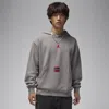 Jordan Men's  Brooklyn Fleece Pullover Hoodie In Red/grey