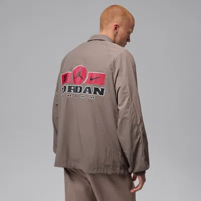 Jordan Men's  Brooklyn Lightweight Shell Jacket In Brown