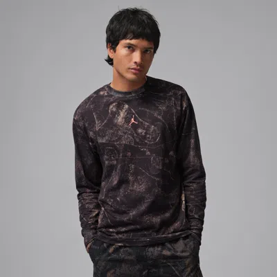 Jordan Brooklyn Long Sleeve Cotton T-shirt In Black