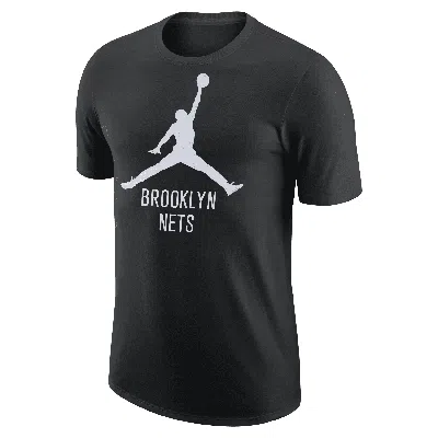 Jordan Men's Brooklyn Nets Essential  Nba T-shirt In Black