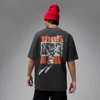 Jordan Men's  Brooklyn Oversized Graphic T-shirt In Gray
