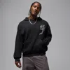 Jordan Brooklyn Oversize Hoodie In Black