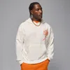 Jordan Men's  Brooklyn Oversized Pullover Hoodie In White