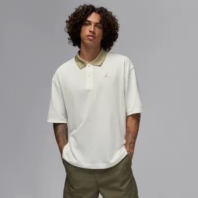 Jordan Men's  Brooklyn Polo In White