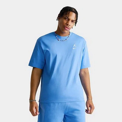 Jordan Men's Brooklyn Swoosh Logo T-shirt In Blue