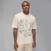 Jordan Holiday Cotton Graphic T-shirt In White
