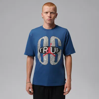 Jordan Mens 85 Short Sleeve Crew In Blue