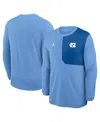 Jordan Men's North Carolina Sideline Coach  Brand Dri-fit College Long-sleeve Top In Blue