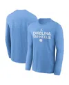 Jordan Men's North Carolina Sideline  Brand Dri-fit College Long-sleeve T-shirt In Blue