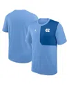 Jordan Men's North Carolina Sideline Coach  Brand Dri-fit College Top In Blue