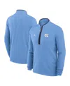 Jordan Men's Carolina Blue North Carolina Tar Heels Courtside Victory Dri-fit Half-zip Pullover Sweatshirt In Blue