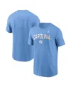 Jordan Men's Carolina Blue North Carolina Tar Heels Primetime Arch Stack T-shirt In Blue