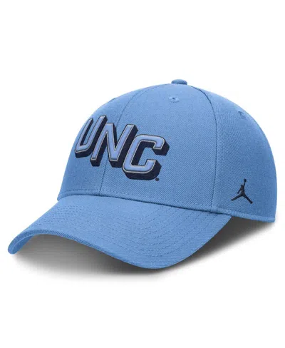 Jordan Men's Carolina Blue North Carolina Tar Heels Slanted Primetime Rise Performance Adjustable Hat