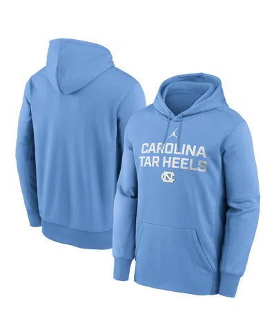 Jordan Men's Carolina Blue North Carolina Tar Heels Team Stacked Performance Pullover Hoodie