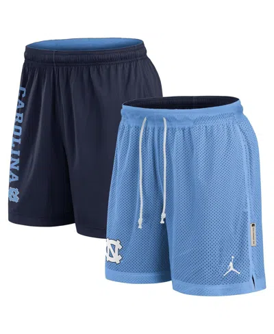 Jordan Men's Carolina Blue/navy North Carolina Tar Heels Courtside Standard Issue Dri-fit Reversible Shorts In Multi