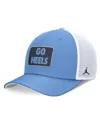 Jordan Men's Carolina Blue/white North Carolina Tar Heels Local Rise Trucker Adjustable Hat In Light Blue,white