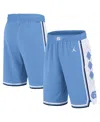 Jordan Men's Carolina Light Blue North Carolina Tar Heels Road Replica Performance Basketball Shorts In Blue