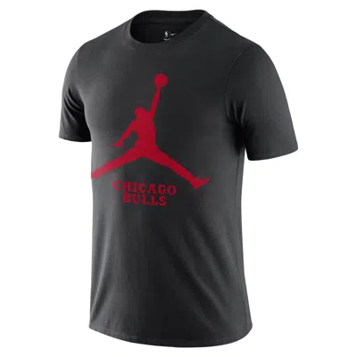 Jordan Men's Chicago Bulls Essential  Nba T-shirt In Black