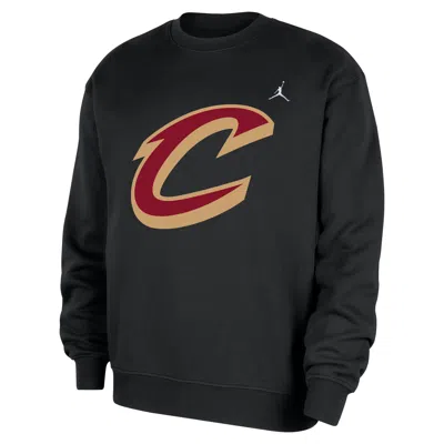 Jordan Men's Cleveland Cavaliers Statement Essentials  Nba Fleece Crew-neck Sweatshirt In Multi