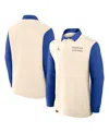 Jordan Men's Cream/royal Florida Gators Rugby Long Sleeve Shirt In Blue