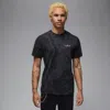 Jordan Men's  Crew-neck T-shirt In Black