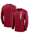 Jordan Men's Crimson Oklahoma Sooners 2024 Sideline Velocity Performance Long Sleeve T-shirt In Crimson