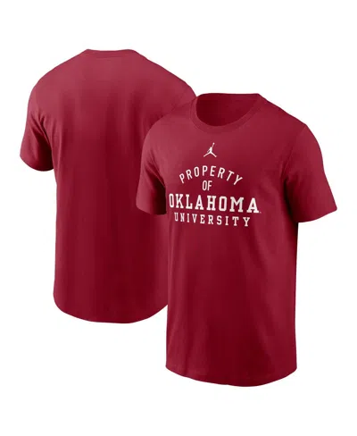 Jordan Men's Crimson Oklahoma Sooners 2025 Sideline Mantra Performance T-shirt In Burgundy