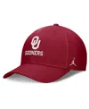 Jordan Men's Crimson Oklahoma Sooners Campus Club Adjustable Hat In Crimson