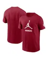 Jordan Men's Oklahoma Sooners Campus Mascot  College T-shirt In Crimson