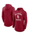 Jordan Men's Crimson Oklahoma Sooners Classic Arch Tri-blend Long Sleeve Hoodie T-shirt In Red