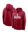 Jordan Men's Crimson Oklahoma Sooners Football Stack Club Fleece Pullover Hoodie In Red