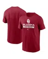 Jordan Men's Crimson Oklahoma Sooners Football T-shirt In Red