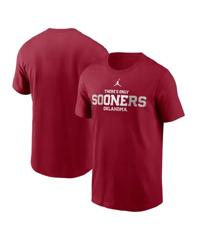 Jordan Men's Crimson Oklahoma Sooners Local Campus T-shirt