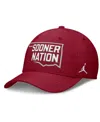 Jordan Men's Crimson Oklahoma Sooners Local Swoosh Flex Hat In Crimson